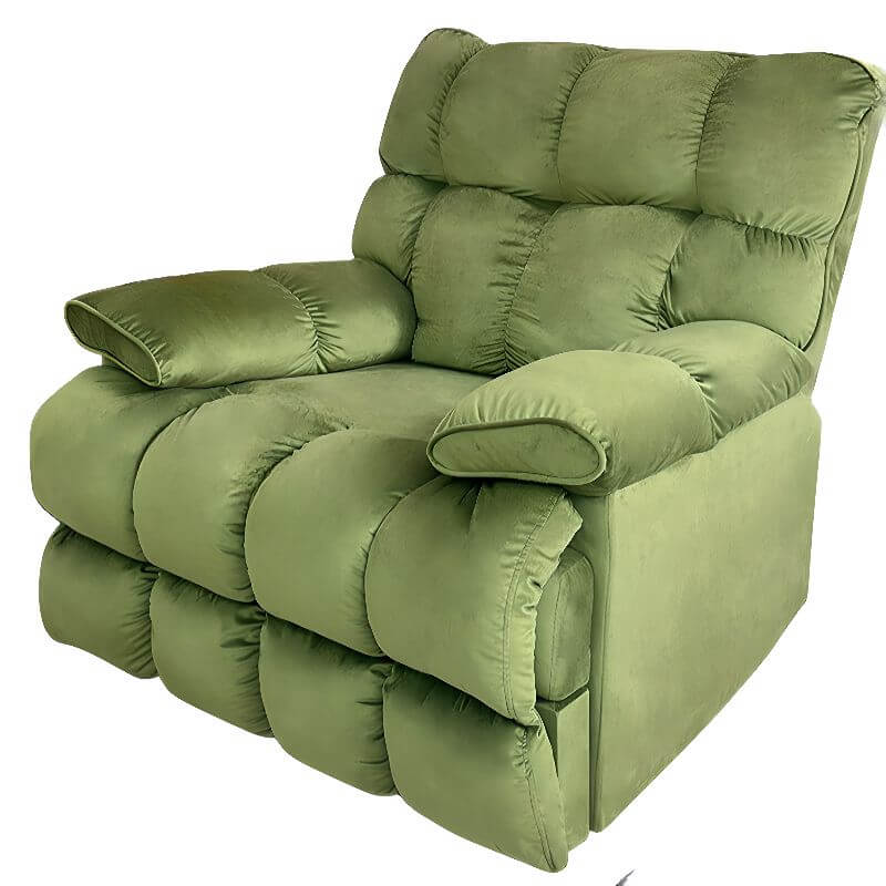 Orange and Yellow Solid Color Reclining Chair