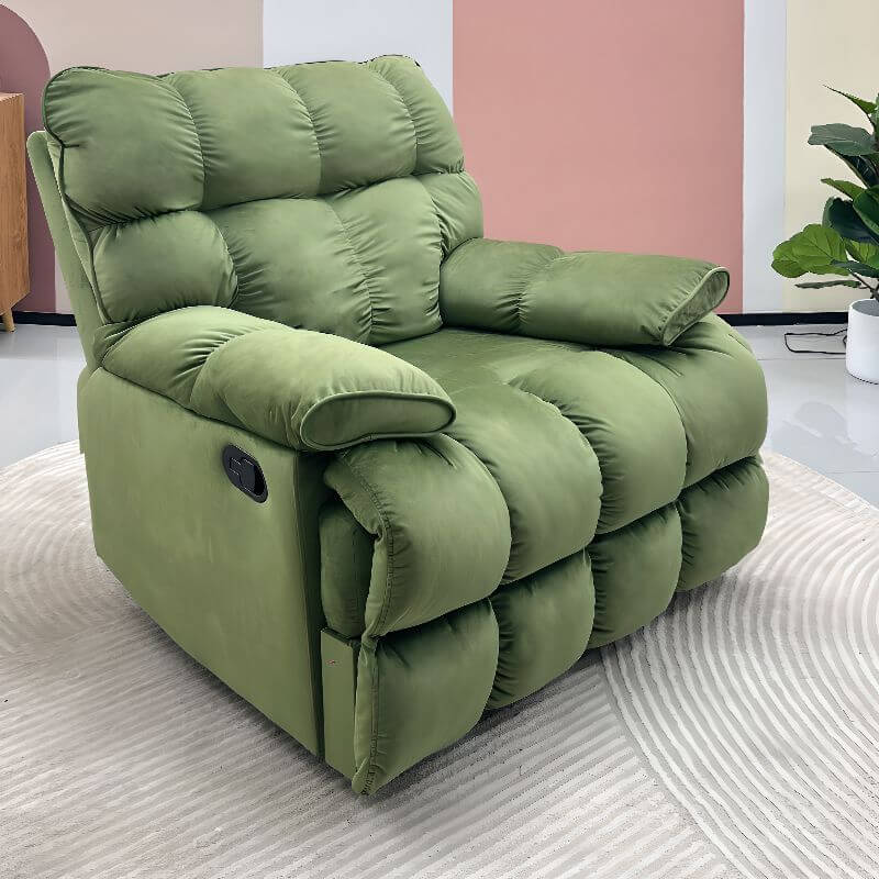 Modern Design Reclining Chair in Green