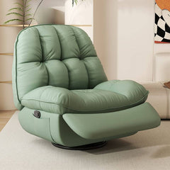 Solid Color Manual Recliner in Black