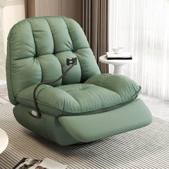 Manual Recliner with Wood Swivel Rocker Base