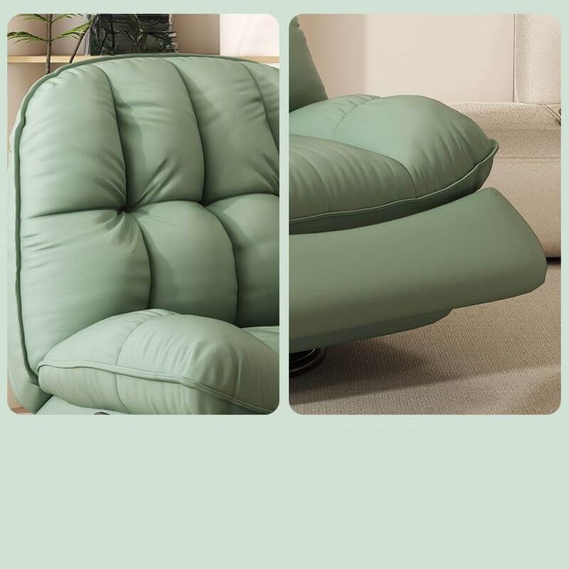 Blue Recliner Showing Independent Back Movement