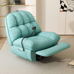 Recliner in Beige with Pocket Storage