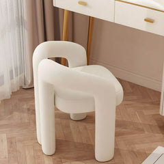 Modern Solid Color Vanity Stool