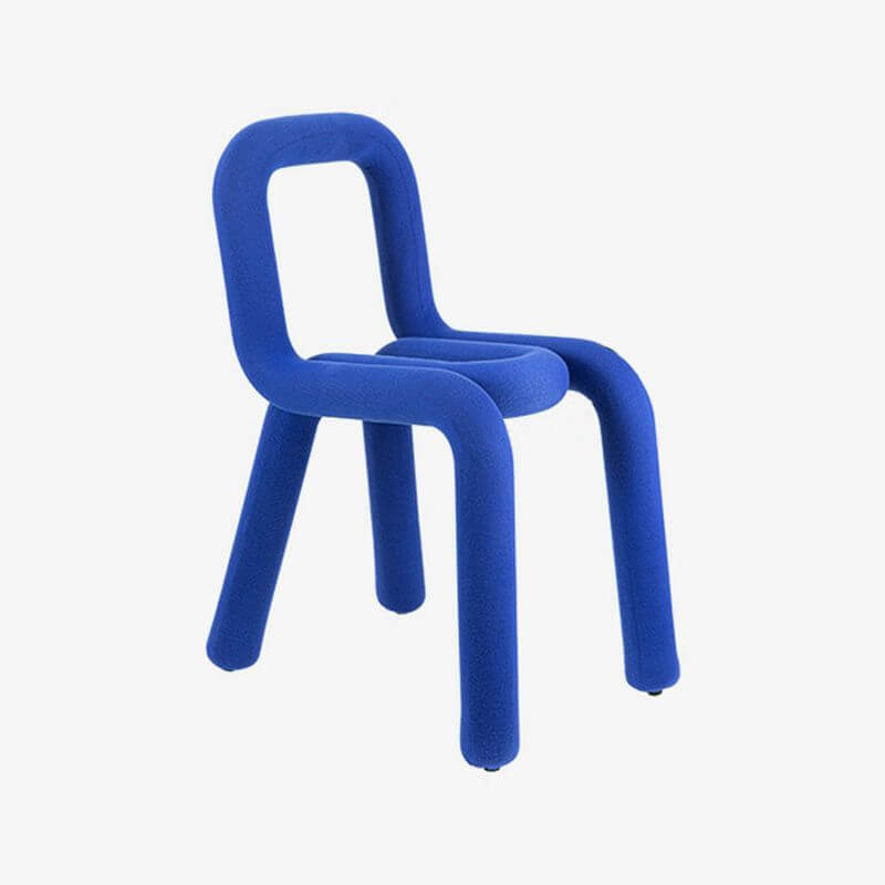 Yellow upholstered accent stool designed for contemporary spaces Main image