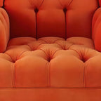 modern decor with apricot arm chair