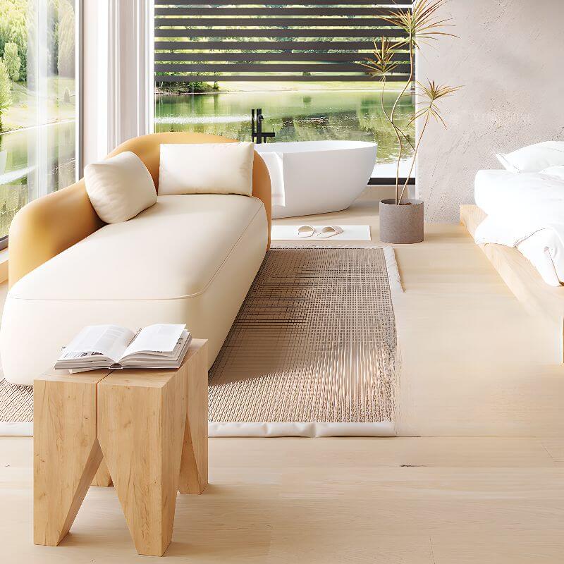 Sleek Modern Style Right-hand Chaise Lounge