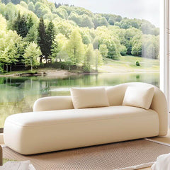 Right-Arm Chaise Lounge with Cushioned Foam Seat