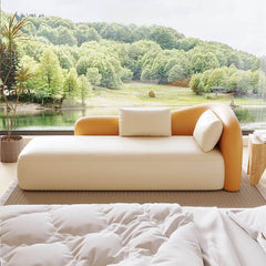 Right-Arm Chaise Lounge with Cushioned Foam Seat