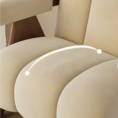 Upholstered Arm Chair with Sleek Design