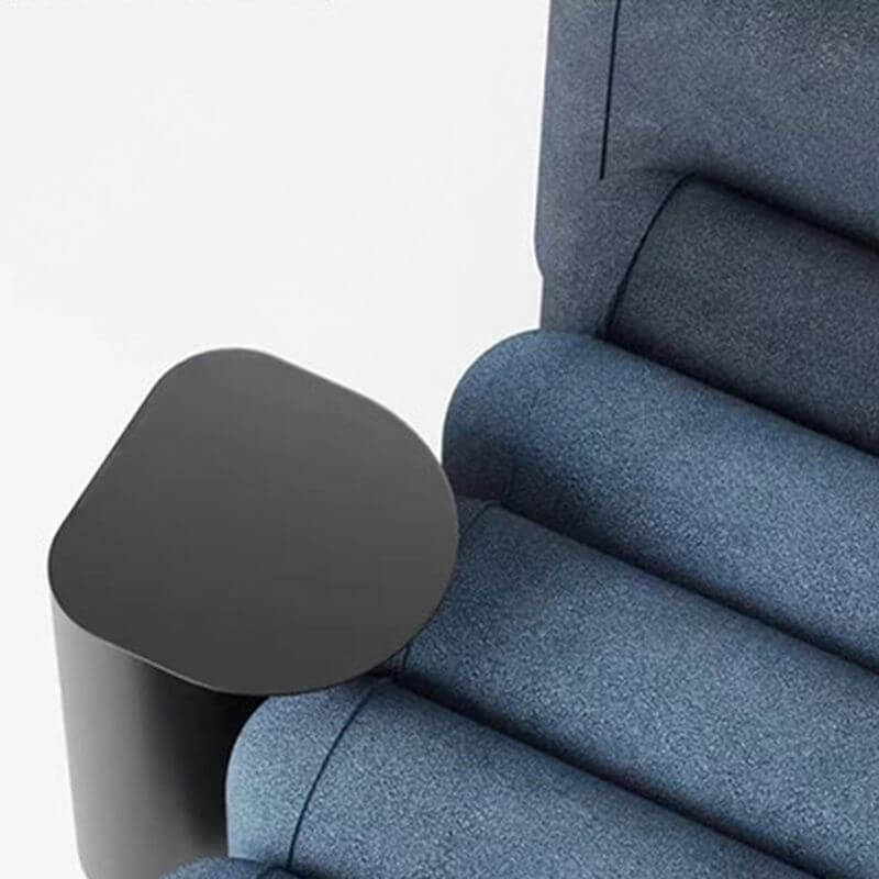 Modern upholstered bench with flannel material