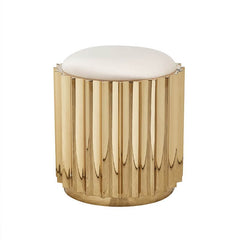 Accent stool adding glamour to contemporary decor