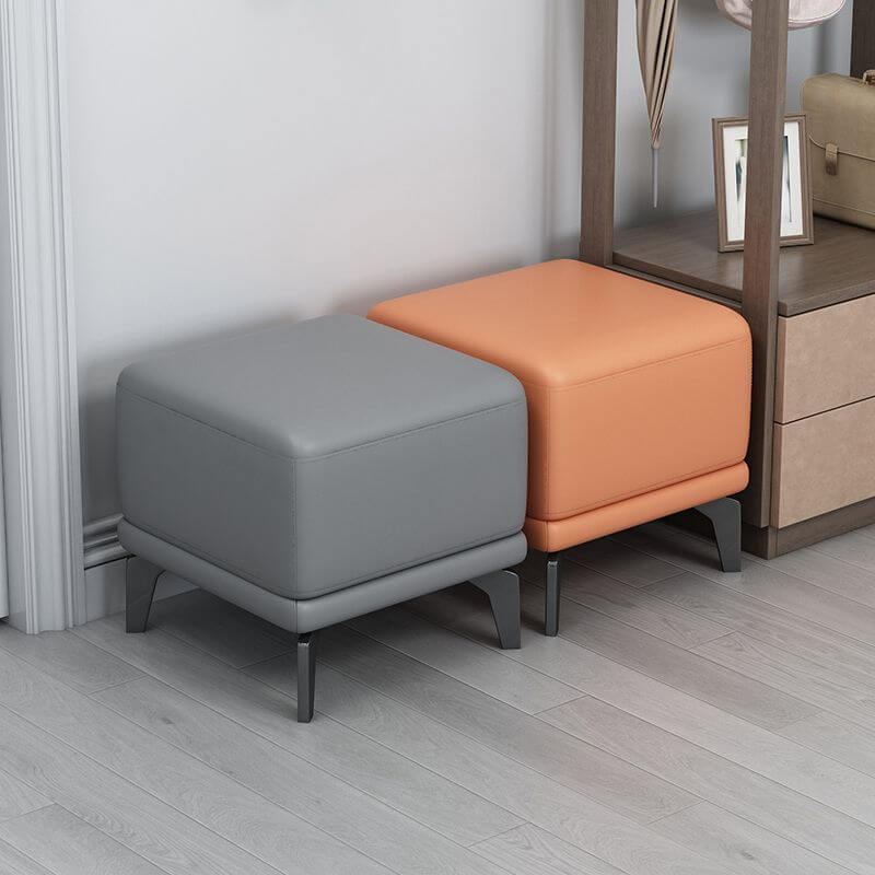 Solid wood frame modern footstool Hauptbild
