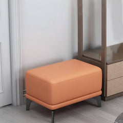 Stylish footstool as a side table