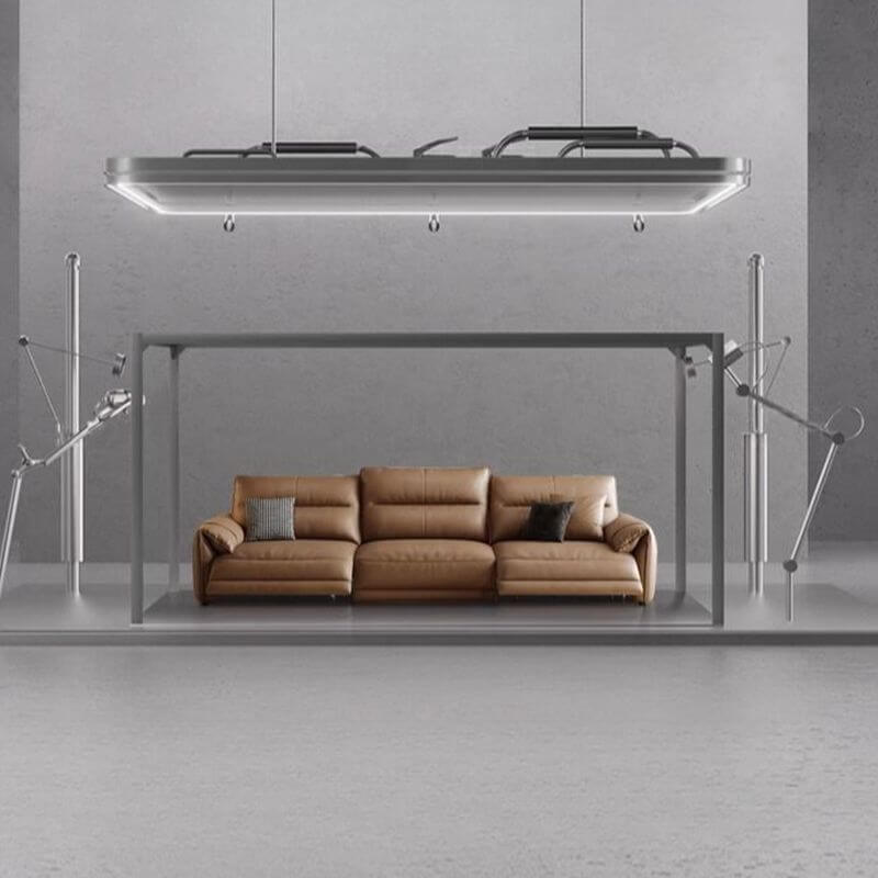 sophisticated sand biscuit back floor sofa Imagen principal del producto