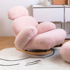 Stylish rocking chair in cozy corner