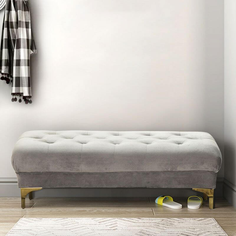 Pink Tufted Ottoman