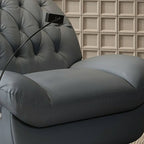 luxurious faux leather recliner