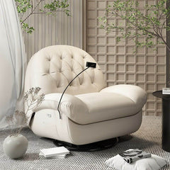 dark gray swivel glider