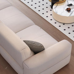 Cozy Chaise Lounge in Cream Fabric