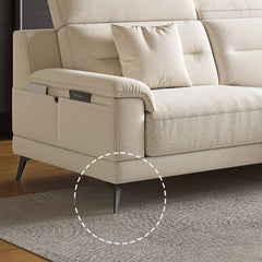 Wide pillow back sofa for ultimate relaxation