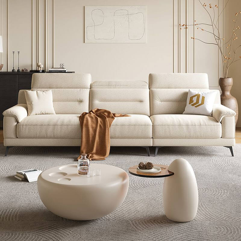 Stain resistant sofa perfect for family gatherings