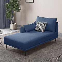 Smoky Gray Upholstered Chaise Lounge