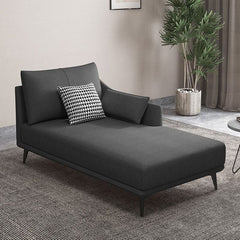 Smoky Gray Upholstered Chaise Lounge