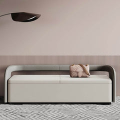 Stainless Alloy Living Room Bench in Grey