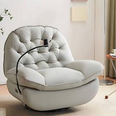 Standard Modern Ergonomic Recliner in Light Grey