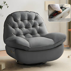 Standard Modern Ergonomic Recliner in Light Grey