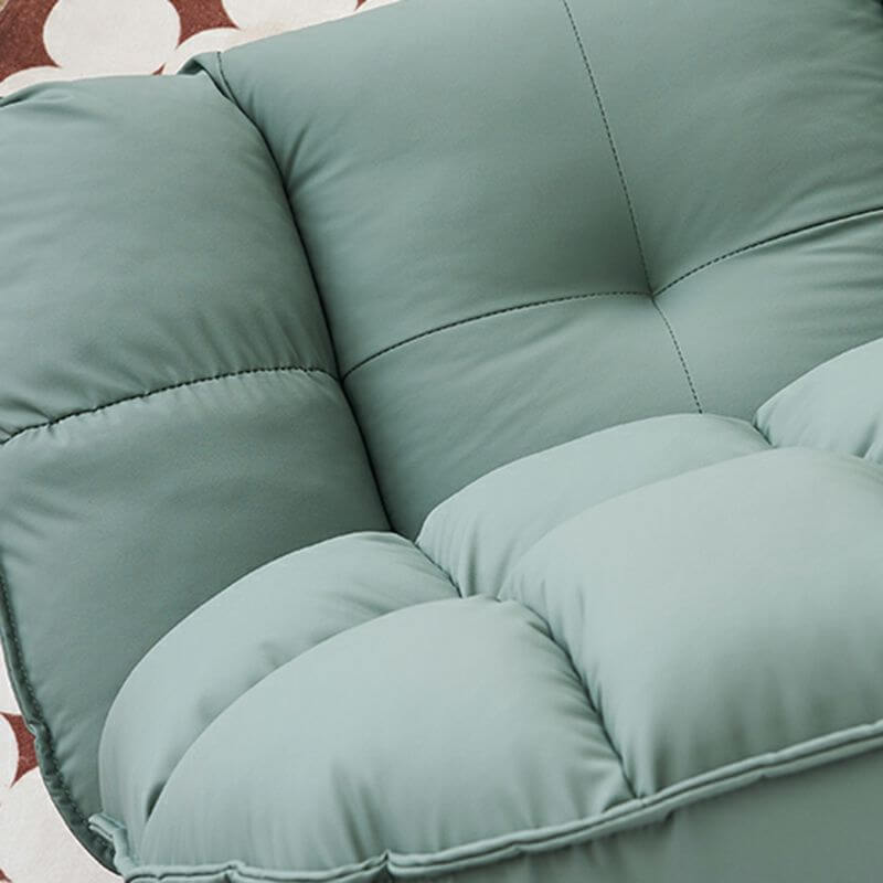 Close-up of the metal frame of the swivel recliner