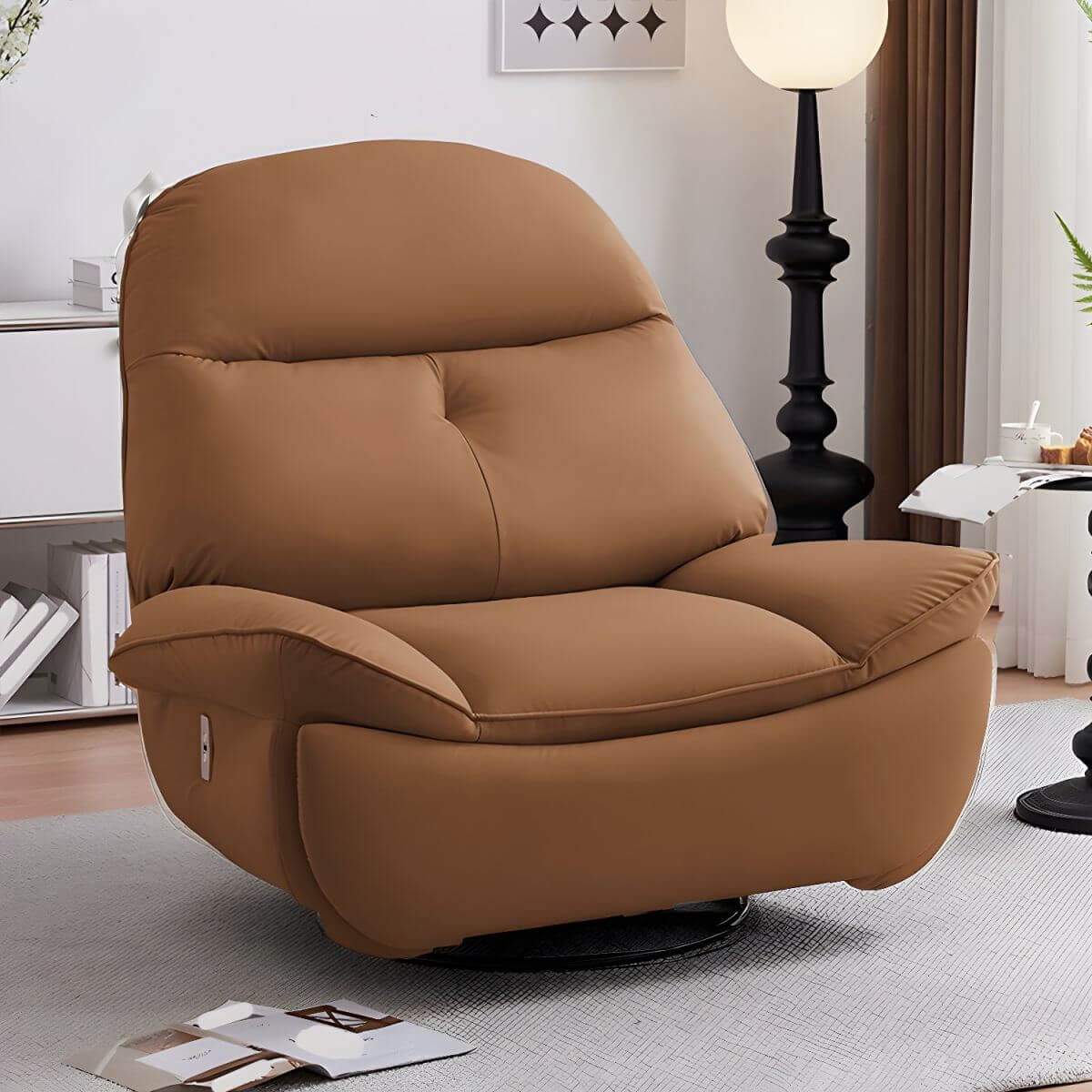 Swivel rocker version of modern recliner Main image