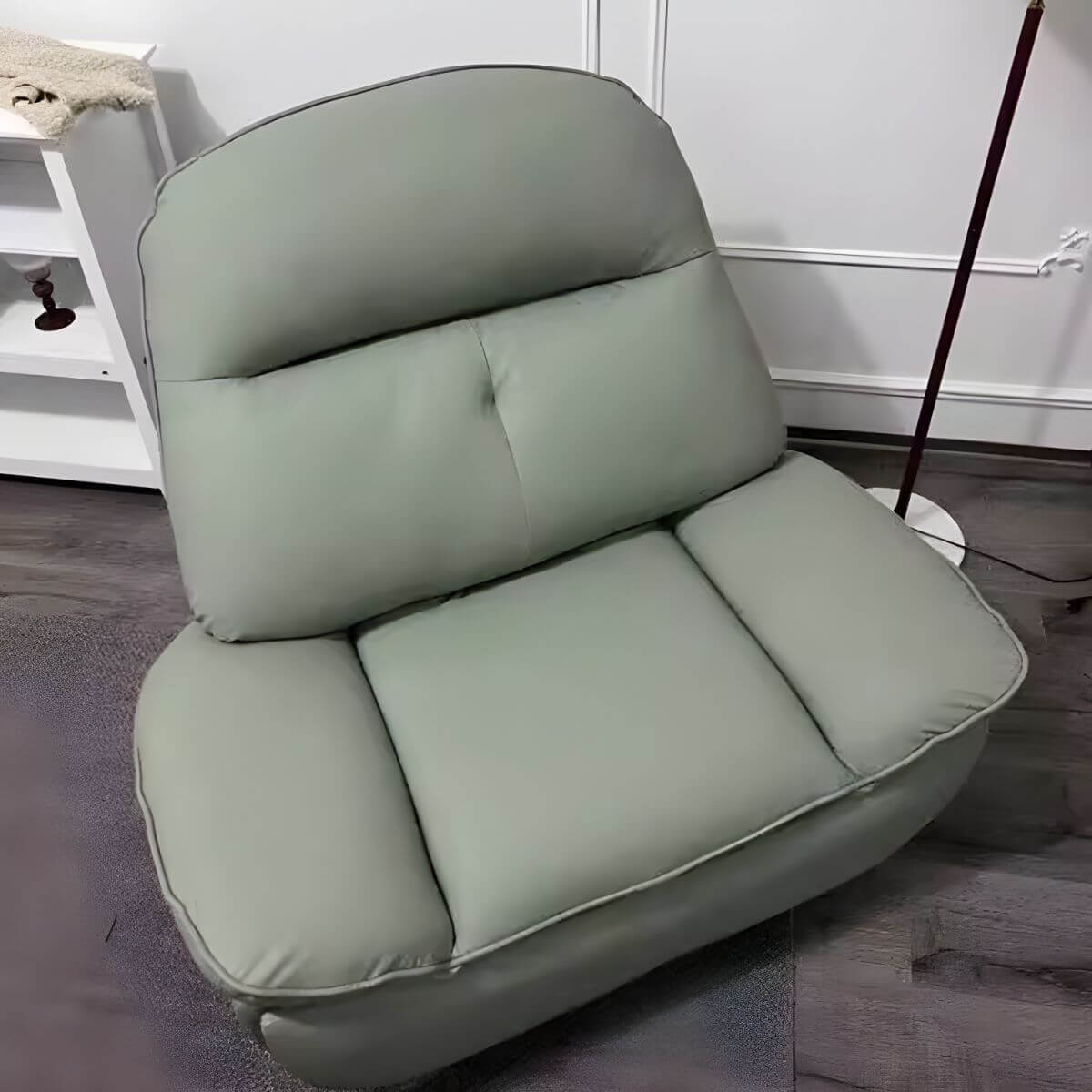 Metal frame of modern recliner showcasing stability