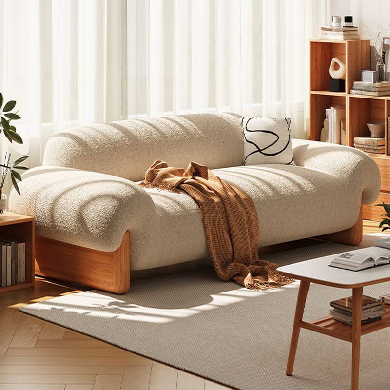 Standard Sofa in Ivory front view メイン画像