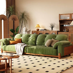 Elegant Standard Sofa with decorative pillows