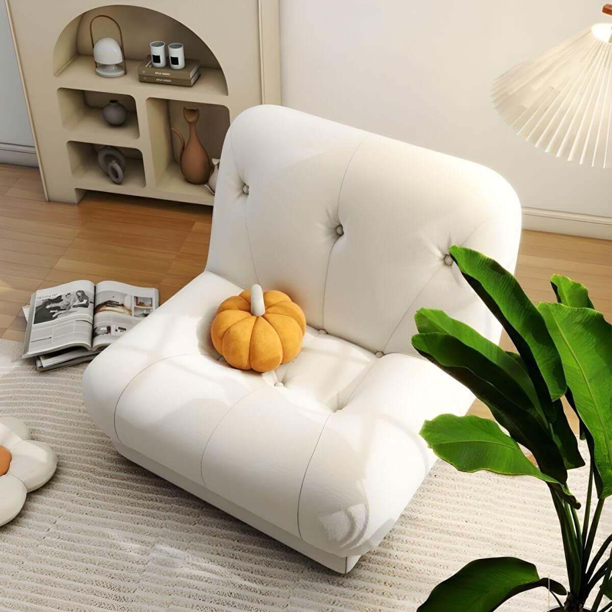 Black Bean Bag Lounger in Modern Living Room