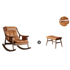 Elegant spindle back design of rocking chair