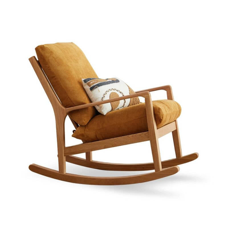 Natural wood leg accent chair