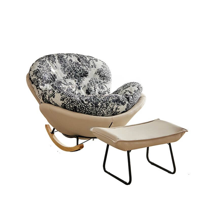 Canapé à bascule fixe avec ottoman et dossier arrière Image secondaire du produit