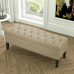 Living room storage solution ottoman