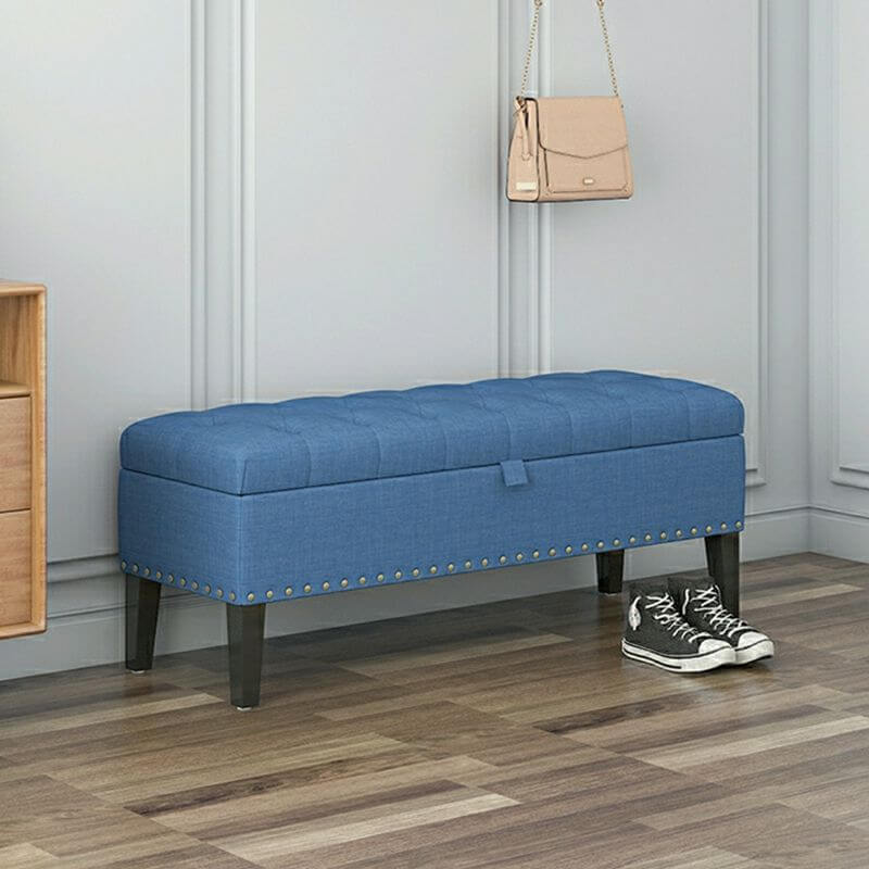 Comfortable black rectangle stool Imagen principal del producto