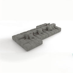 Chic channel back sofa design