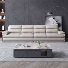 Comfortable cushions on a stylish sofa