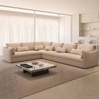 Reclining design of the Ink/White Sofa