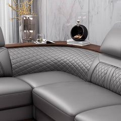 Modern sectional sofa with concealed support