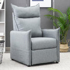 Recliner with modern design legs