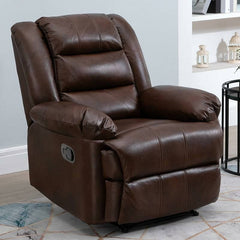 Stylish recliner with push-button control