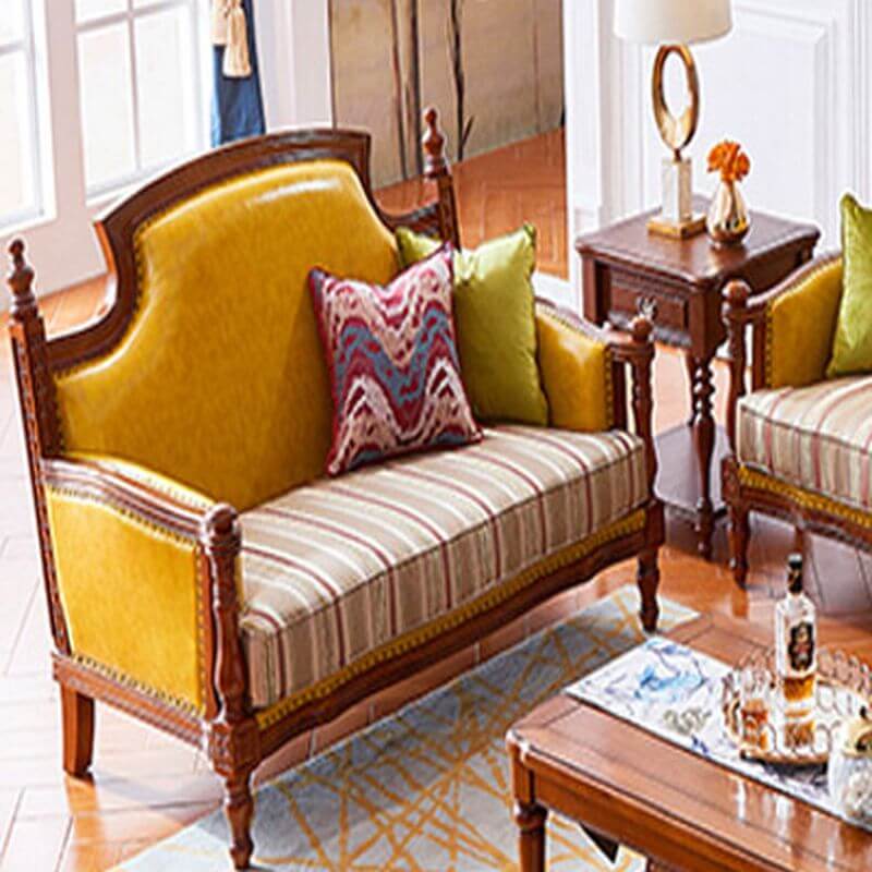 striped off-white sofa メイン画像