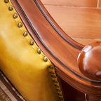 comfy single sofa with pillows