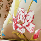 striped off-white sofa